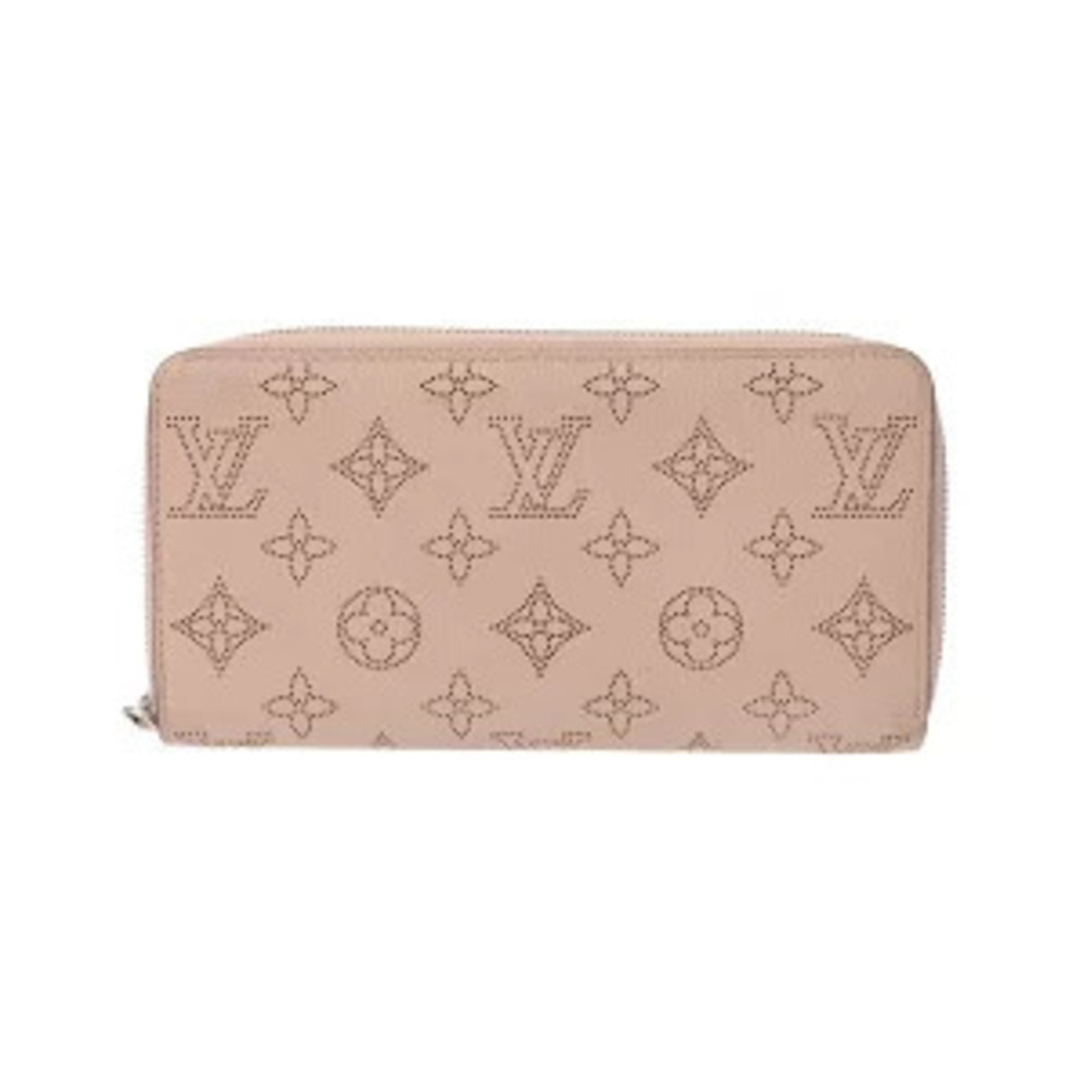 Louis Vuitton Zippy Wallet Jasmine Pink Monogram Mahina Long